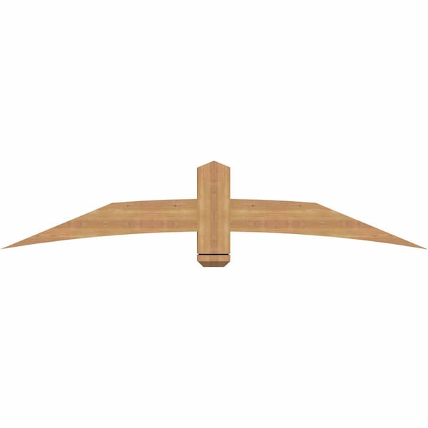 Ekena Millwork Bellingham Timber Gable Bracket, Western Red Cedar, 72"W x 15"H x 3 1/2"D x 5 1/2"F, 5/12 Pitch GBW072X15X0406BEL00SWR - main